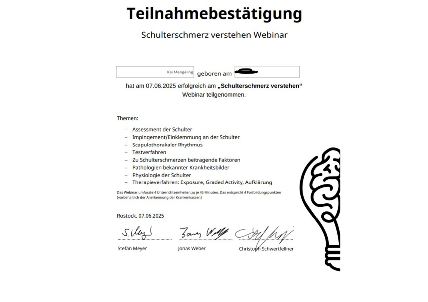 Zertifikat